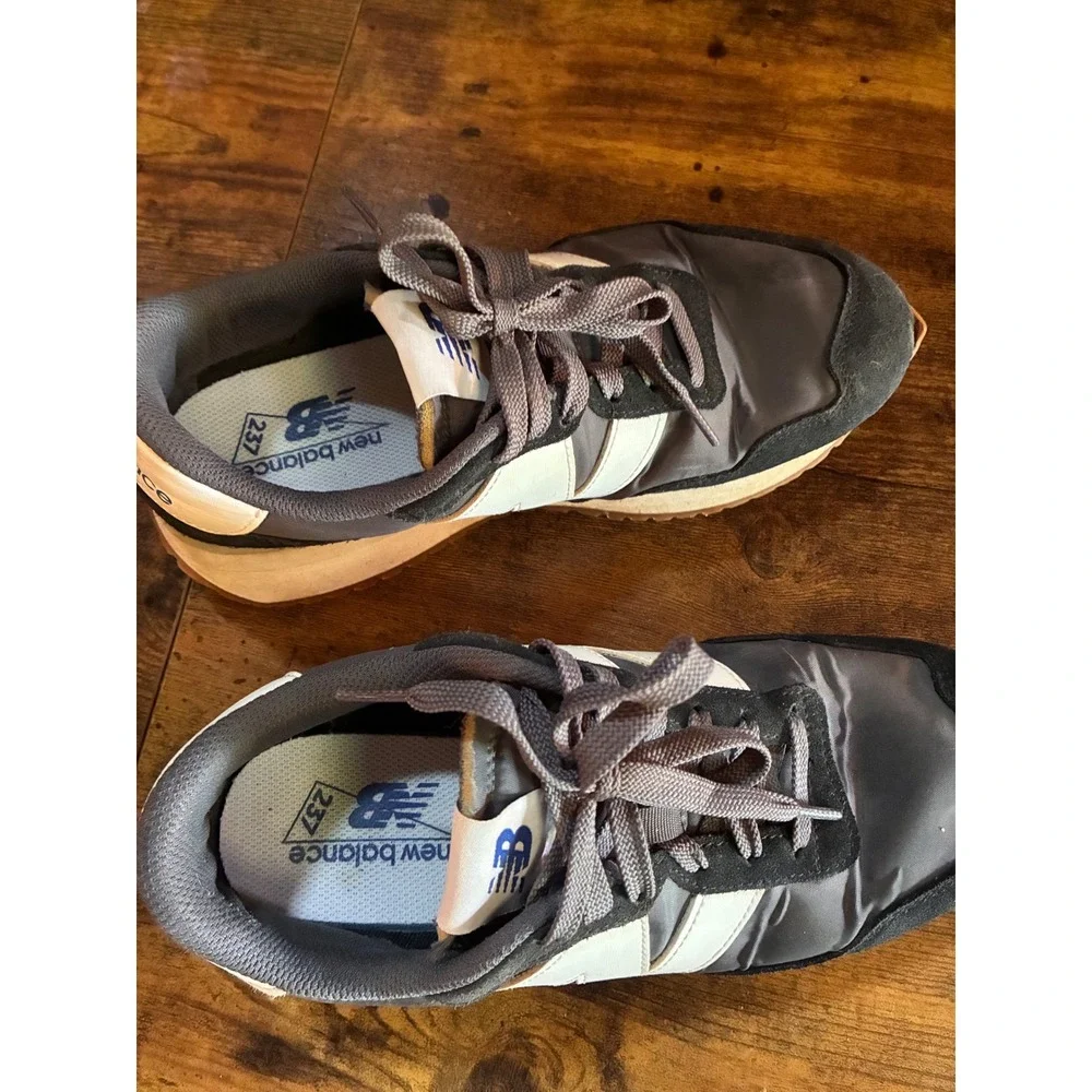 New Balance 237 Sneakers Mens 8 Grey Black MS237GA Good Low Top Retro Lifestyle